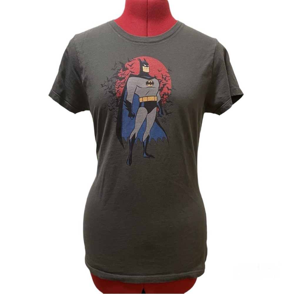 Batman the Animated Series grey tee S DC Comics Superhero 90s Justice League